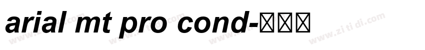 arial mt pro cond字体转换